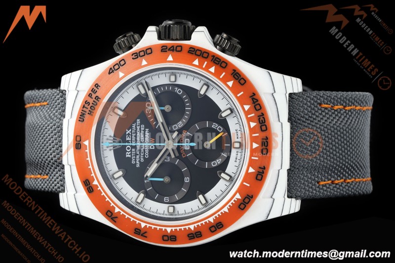 Rolex - Daytona 40mm DiW Ocellaris White Carbon Fiber FC/NY/ORN Black Dial N6F SA4130