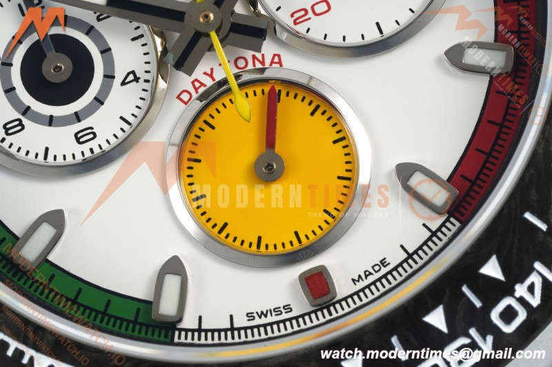 Rolex - Daytona 40mm DiW Ferrari White Carbon Fiber FC/NY White Dial Sonic SA4130