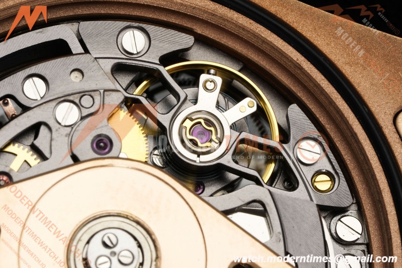 Rolex - Daytona Artisans De Genève “Poetry of Lights” RG/RG Emeralds Skeleton Dial ADGF SA4130 | 롤렉스 - 데이토나 아르티장 드 제네브 "빛의 시" RG/RG 에메랄드 스켈레톤 다이얼 ADGF SA4130