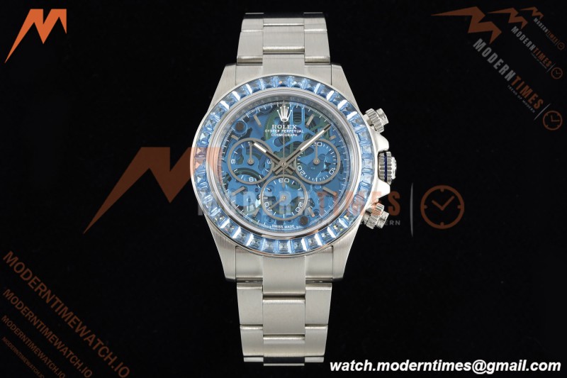 Rolex - Daytona Artisans De Genève "Arolla" SS/SS Diamond Blue Crystal Skeleton Dial ADGF SA4130