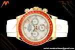 Rolex - Daytona 116578SACO 40mm YG/RU Wht/Mop/Dia Orange Crystal Sonic SA4130 | 롤렉스 - 데이토나 116578SACO 40mm YG/RU 화이트/모프/다이아 오렌지 크리스탈 소닉 SA4130