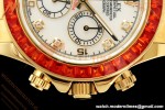 Rolex - Daytona 116578SACO 40mm YG/RU Wht/Mop/Dia Orange Crystal Sonic SA4130 | 롤렉스 - 데이토나 116578SACO 40mm YG/RU 화이트/모프/다이아 오렌지 크리스탈 소닉 SA4130