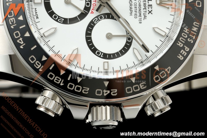 Rolex - Daytona 126500LN 40mm CER 904L SS/SS White ARF SH4131 | 롤렉스 - 데이토나 126500LN 40mm CER 904L SS/SS 화이트 ARF SH4131
