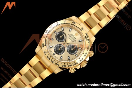 Rolex - Daytona 116508 40mm 904L YG/YG Gold/Blk/Stk ARF DD4131 | 롤렉스 - 데이토나 116508 40mm 904L YG/YG 골드/블랙/실버 ARF DD4131
