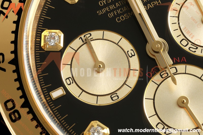 Rolex - Daytona 126508 40mm 904L YG/YG Blk/Gold/Dia ARF DD4131