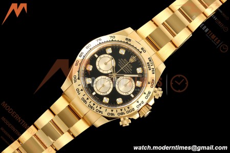 Rolex - Daytona 126508 40mm 904L YG/YG Blk/Gold/Dia ARF DD4131