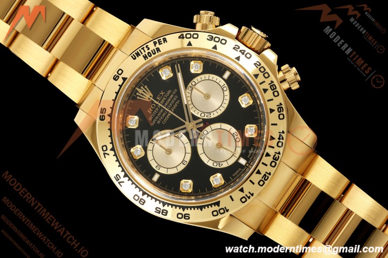 Rolex - Daytona 126508 40mm 904L YG/YG Blk/Gold/Dia ARF DD4131
