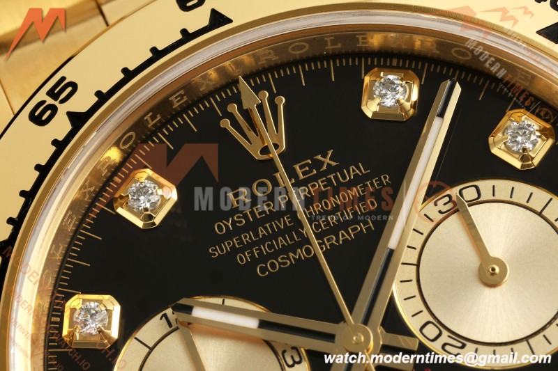 Rolex - Daytona 126508 40mm 904L YG/YG Blk/Gold/Dia ARF DD4131