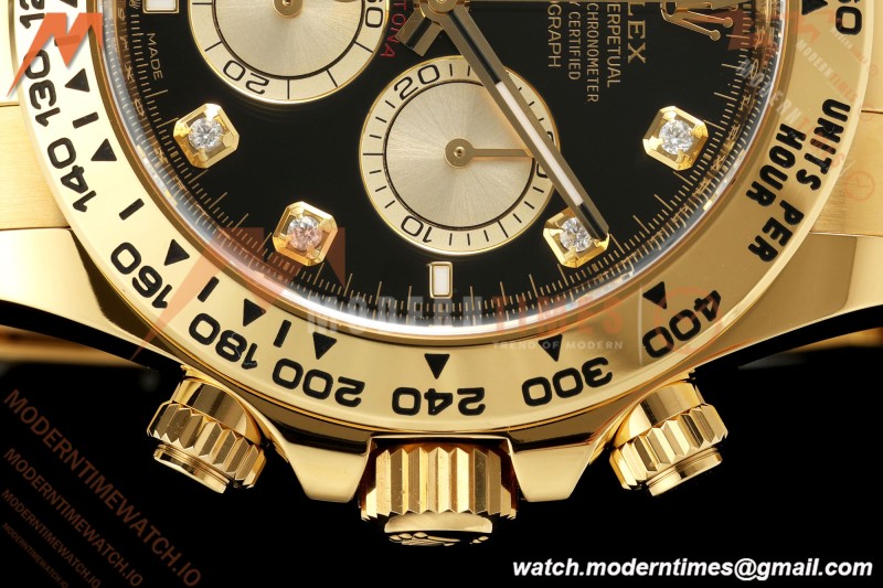Rolex - Daytona 126508 40mm 904L YG/YG Blk/Gold/Dia ARF DD4131