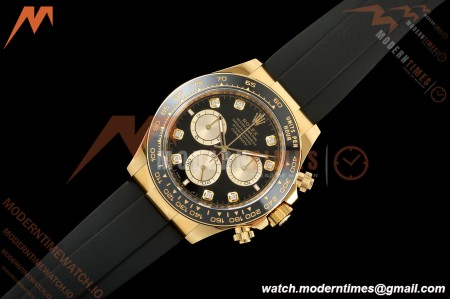 Rolex - Daytona 126518 40mm 904L Ceramic YG/RU Blk/Gold/Dia ARF DD4131 | 롤렉스 - 데이토나 126518 40mm 904L 세라믹 YG/RU 블랙/골드/직경 ARF DD4131