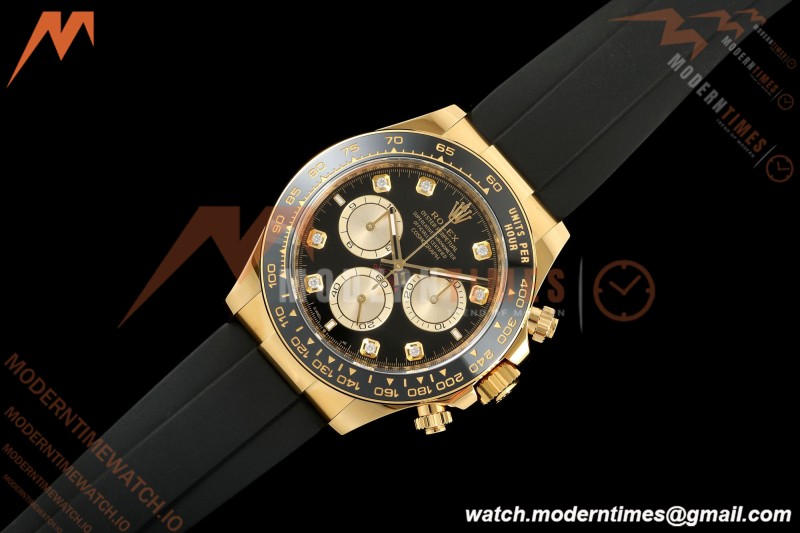 Rolex - Daytona 126518 40mm 904L Ceramic YG/RU Blk/Gold/Dia ARF DD4131 | 롤렉스 - 데이토나 126518 40mm 904L 세라믹 YG/RU 블랙/골드/직경 ARF DD4131