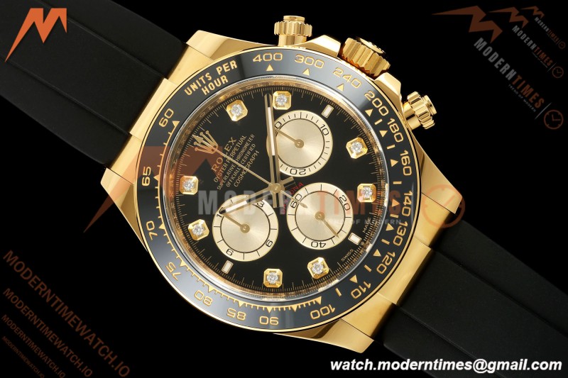 Rolex - Daytona 126518 40mm 904L Ceramic YG/RU Blk/Gold/Dia ARF DD4131 | 롤렉스 - 데이토나 126518 40mm 904L 세라믹 YG/RU 블랙/골드/직경 ARF DD4131