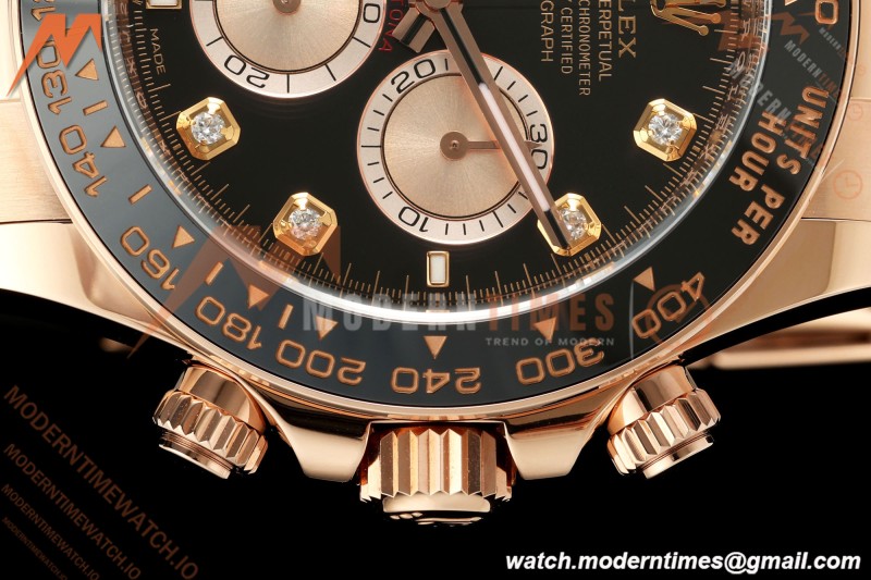 Rolex - Daytona 126515LN 40mm 904L Ceramic RG/RU Black/Dia ARF DD4131 | 롤렉스 - 데이토나 126515LN 40mm 904L 세라믹 RG/RU 블랙/직경 ARF DD4131