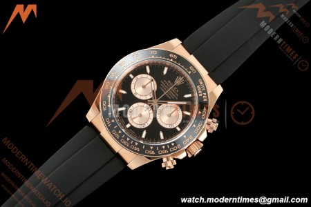 Rolex - Daytona 126515LN 40mm 904L Ceramic RG/RU Black/Stk ARF DD4131