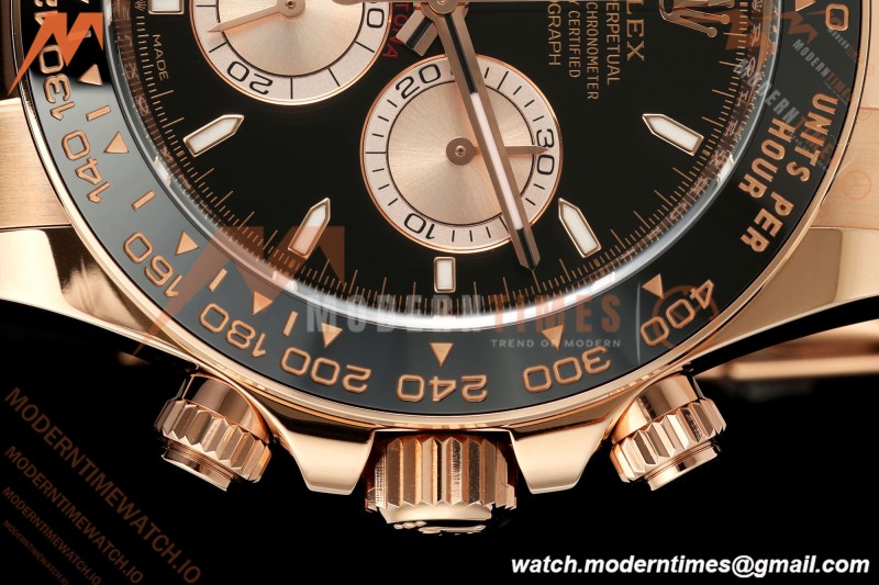 Rolex - Daytona 126515LN 40mm 904L Ceramic RG/RU Black/Stk ARF DD4131 | 롤렉스 - 데이토나 126515LN 40mm 904L 세라믹 RG/RU 블랙/Stk ARF DD4131