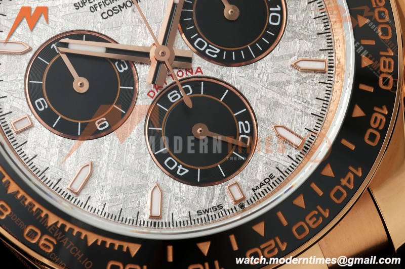 Rolex - Daytona 126515LN 40mm Gain Weight CER/RG/RU Grey/Blk/Stk Meteorite Dial 3CF DD4131 | 롤렉스 - 데이토나 126515LN 40mm 게인 웨이트 CER/RG/RU 그레이/블랙/스틸 운석 다이얼 3CF DD4131