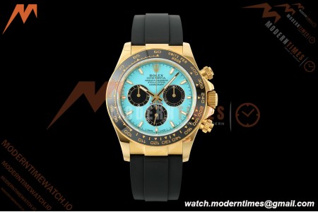 Rolex - Daytona 126518LN 40mm Gain Weight CER/YG/RU Blu/Blk Turquoise Dial 3CF DD4131
