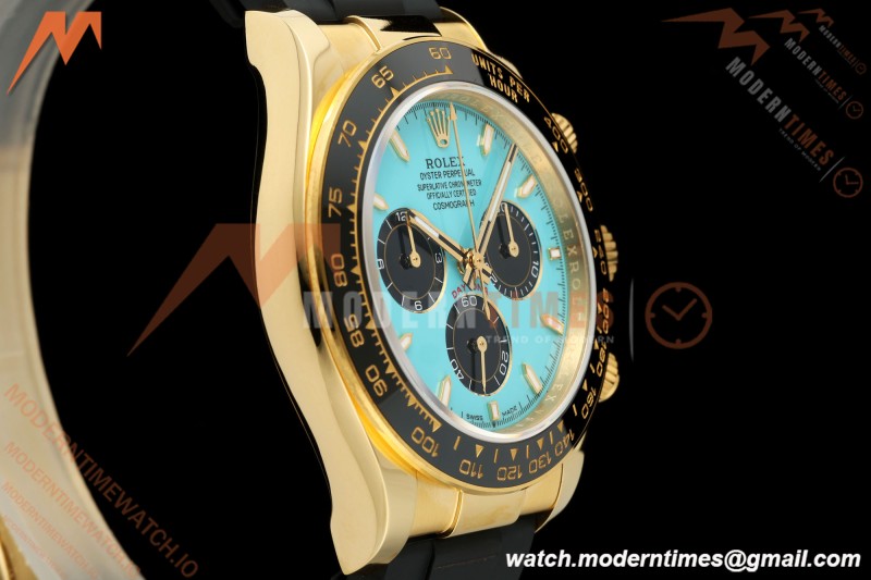 Rolex - Daytona 126518LN 40mm Gain Weight CER/YG/RU Blu/Blk Turquoise Dial 3CF DD4131