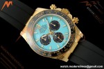Rolex - Daytona 126518LN 40mm Gain Weight CER/YG/RU Blu/Blk Turquoise Dial 3CF DD4131