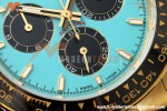 Rolex - Daytona 126518LN 40mm Gain Weight CER/YG/RU Blu/Blk Turquoise Dial 3CF DD4131