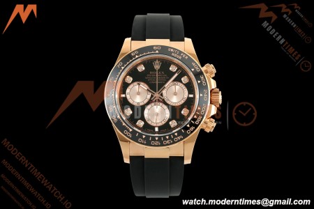 Rolex - Daytona 126515LN 40mm Gain Weight 904L Ceramic RG/RU Blk/Gold/Dia THBF SH4131