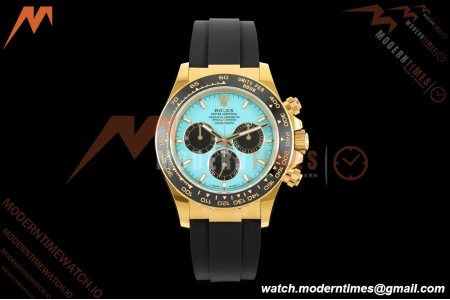 Rolex - Daytona 126518LN 40mm Gain Weight 904L Ceramic YG/RU Blu/Blk Turquoise Dial THBF SH4131