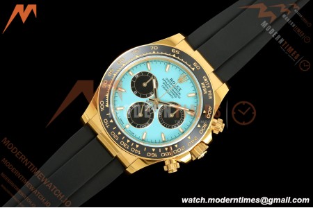 Rolex - Daytona 126518LN 40mm Gain Weight 904L Ceramic YG/RU Blu/Blk Turquoise Dial THBF SH4131