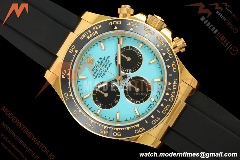 Rolex - Daytona 126518LN 40mm Gain Weight 904L Ceramic YG/RU Blu/Blk Turquoise Dial THBF SH4131 | 롤렉스 - 데이토나 126518LN 40mm 게인 웨이트 904L 세라믹 YG/RU 블루/블랙 터키석 다이얼 THBF SH4131