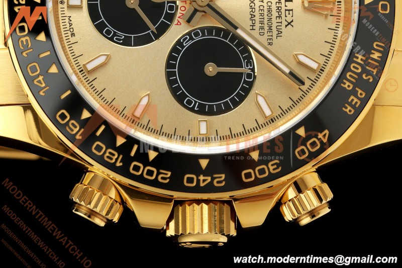 Rolex - Daytona 126518LN 40mm Gain Weight 904L Ceramic YG/RU Gold/Black THBF SH4131