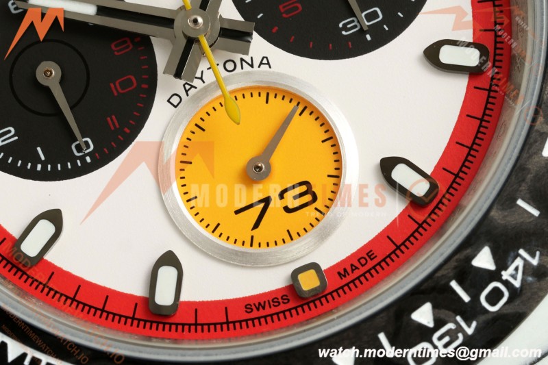 Rolex - Daytona 40mm DiW Ferrari Edition RT White Carbon Fiber FC/NY Red/Blk/Yelw White Dial DIWF DD4801