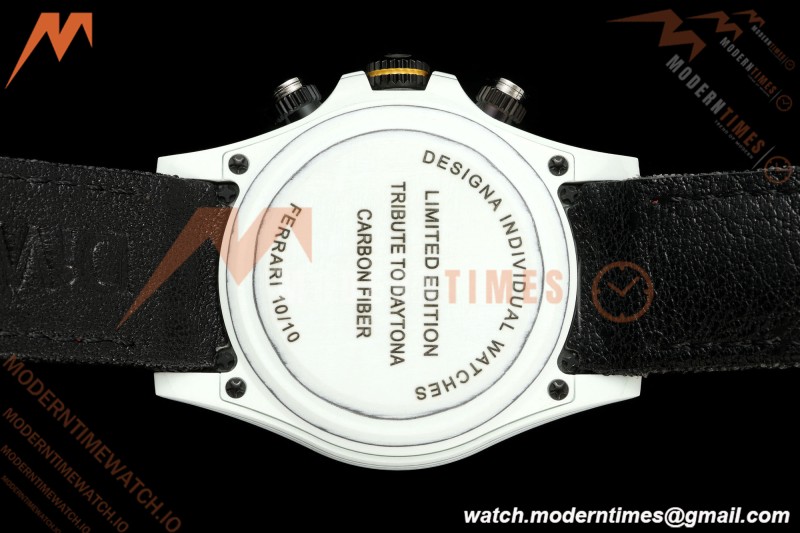 Rolex - Daytona 40mm DiW Ferrari Edition White Carbon Fiber FC/NY Red/Grn/Yelw White Dial DIWF DD4801 | 롤렉스 - 데이토나 40mm DiW 페라리 에디션 화이트 카본 파이버 FC/NY 레드/그린/옐로우 화이트 다이얼 DIWF DD4801