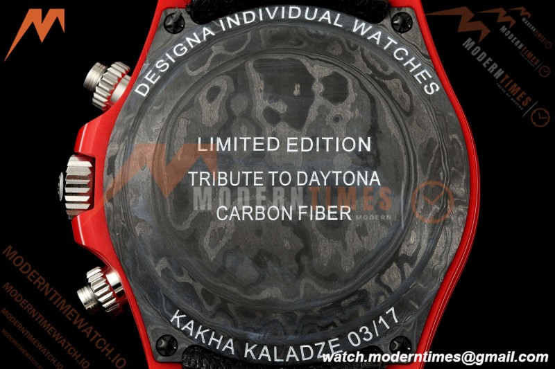 Rolex - Daytona 40mm DiW x KAKHA KALADZE Red Carbon Fiber FC/NY Red Dial DIWF DD4801