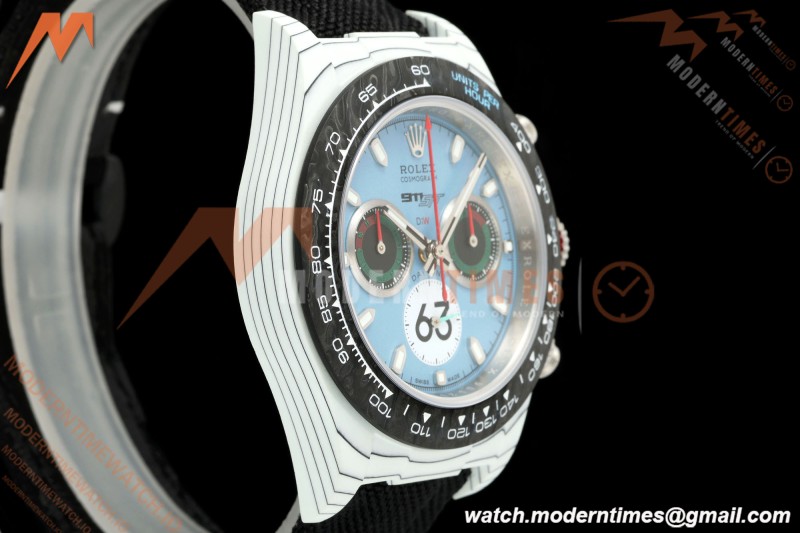 Rolex - Daytona 40mm DiW Porsche 911 S/T White Carbon Fiber FC/NY Blue Dial DIWF DD4801