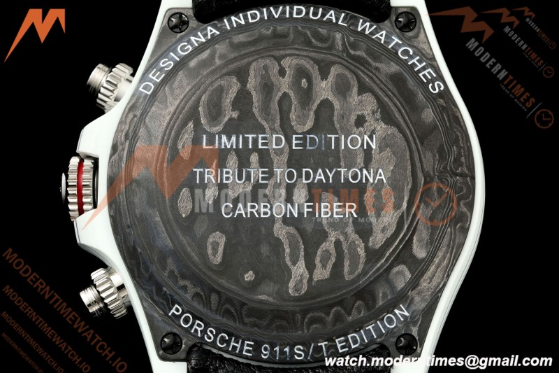 Rolex - Daytona 40mm DiW Porsche 911 S/T White Carbon Fiber FC/NY Blue Dial DIWF DD4801