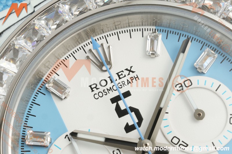 Rolex - Daytona 40mm DiW Leandro Paredes White Carbon Fiber FC/DIA/NY Baby Blue Dial DIWF DD4801 | 롤렉스 - 데이토나 40mm DiW 레안드로 파레데스 화이트 카본 파이버 FC/Dia/NY 베이비 블루 다이얼 DIWF DD4801