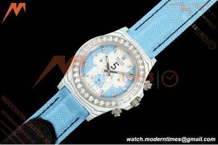 Rolex - Daytona 40mm DiW Leandro Paredes White Carbon Fiber FC/DIA/NY Baby Blue Dial DIWF DD4801