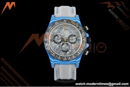 Rolex - Daytona 40mm DiW Liquid Titanium Dial Blue Carbon Fiber FC/NY Grey Arabic Dial DIWF DD4801 | 롤렉스 - 데이토나 40mm DiW 리퀴드 티타늄 다이얼 블루 카본 파이버 FC/NY 그레이 아라비아 다이얼 DIWF DD4801