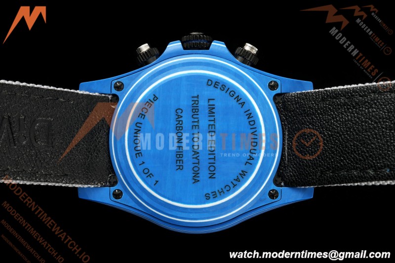 Rolex - Daytona 40mm DiW Liquid Titanium Dial Blue Carbon Fiber FC/NY Grey Arabic Dial DIWF DD4801 | 롤렉스 - 데이토나 40mm DiW 리퀴드 티타늄 다이얼 블루 카본 파이버 FC/NY 그레이 아라비아 다이얼 DIWF DD4801
