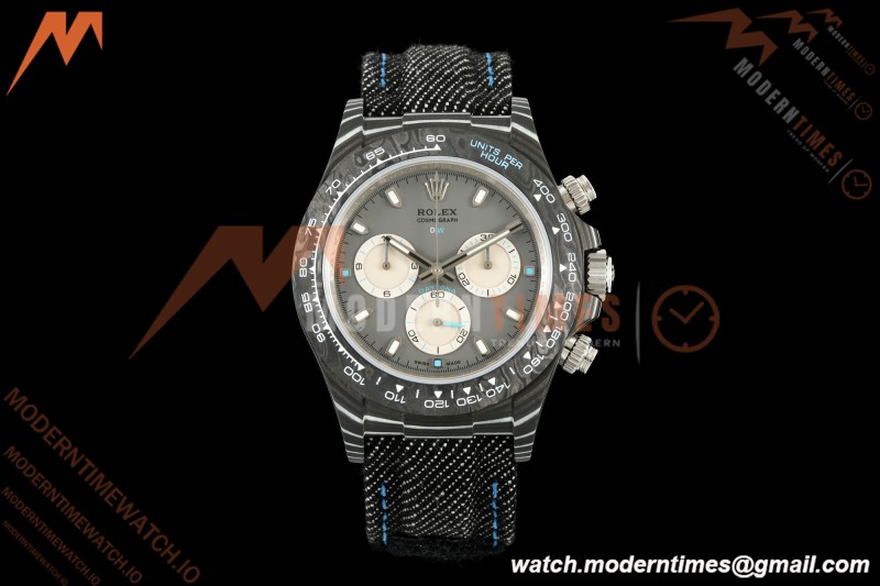 Rolex - Daytona 40mm DiW Ghost Racer Black Carbon Fiber FC/NY Grey Dial DIWF DD4801 | 롤렉스 - 데이토나 40mm DiW 고스트 레이서 블랙 카본 파이버 FC/NY 그레이 다이얼 DIWF DD4801