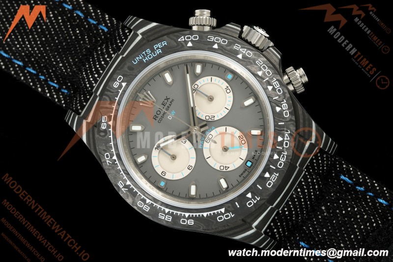 Rolex - Daytona 40mm DiW Ghost Racer Black Carbon Fiber FC/NY Grey Dial DIWF DD4801 | 롤렉스 - 데이토나 40mm DiW 고스트 레이서 블랙 카본 파이버 FC/NY 그레이 다이얼 DIWF DD4801