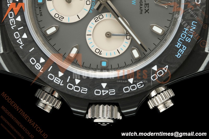 Rolex - Daytona 40mm DiW Ghost Racer Black Carbon Fiber FC/NY Grey Dial DIWF DD4801 | 롤렉스 - 데이토나 40mm DiW 고스트 레이서 블랙 카본 파이버 FC/NY 그레이 다이얼 DIWF DD4801