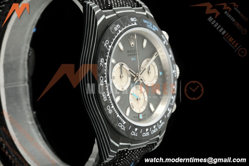 Rolex - Daytona 40mm DiW Ghost Racer Black Carbon Fiber FC/NY Grey Dial DIWF DD4801 | 롤렉스 - 데이토나 40mm DiW 고스트 레이서 블랙 카본 파이버 FC/NY 그레이 다이얼 DIWF DD4801