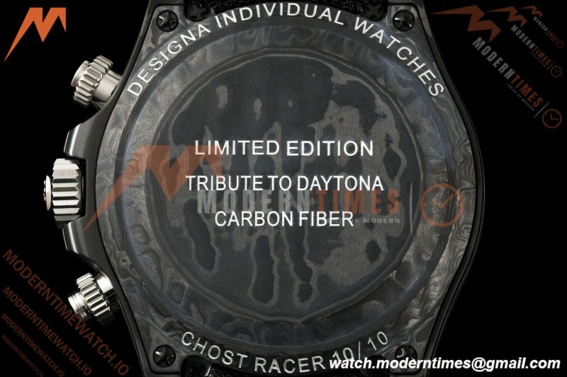 Rolex - Daytona 40mm DiW Ghost Racer Black Carbon Fiber FC/NY Grey Dial DIWF DD4801 | 롤렉스 - 데이토나 40mm DiW 고스트 레이서 블랙 카본 파이버 FC/NY 그레이 다이얼 DIWF DD4801