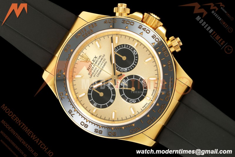 Rolex - Daytona 126518LN 40mm Gain Weight 904L Ceramic YG/RU Gold/Black TMF SH4131
