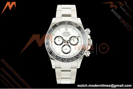 Rolex - Daytona 126500LN 40mm CER 904L SS/SS White Dial UFO UF4131 Free Sprung | 롤렉스 - 데이토나 126500LN 40mm CER 904L SS/SS 화이트 다이얼 UFO UF4131 프리 스프링