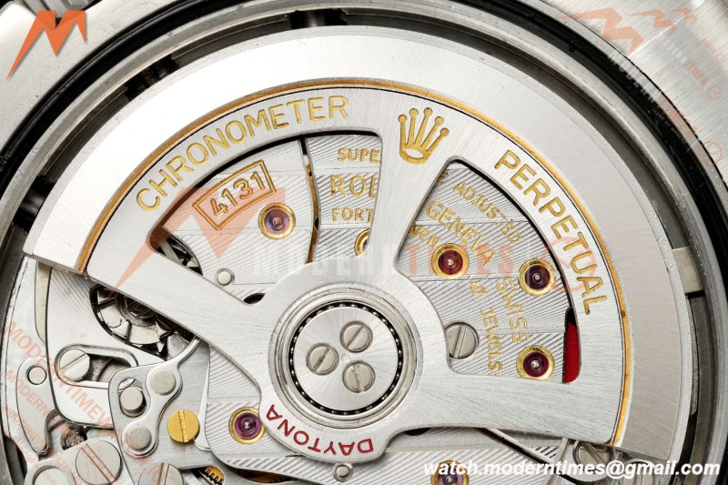 Rolex - Daytona 126500LN 40mm CER 904L SS/SS White Dial UFO UF4131 Free Sprung