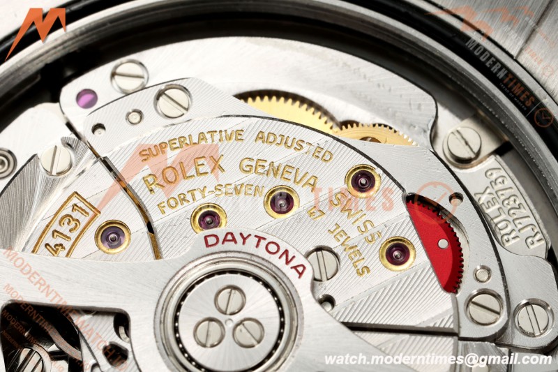 Rolex - Daytona 126500LN 40mm CER 904L SS/SS White Dial UFO UF4131 Free Sprung