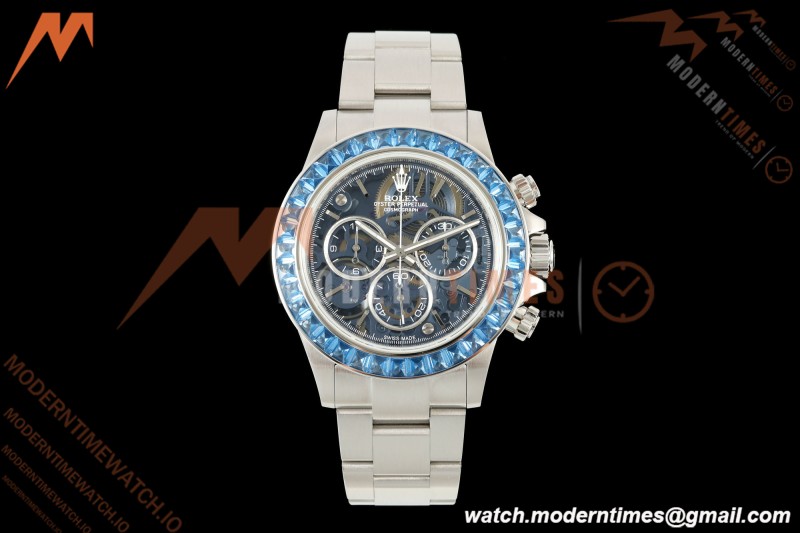 Rolex - Daytona 40mm Artisans De Genève Arolla Glacier SS/SS Blue Crystal Skeleton Dial Sonic DD4802