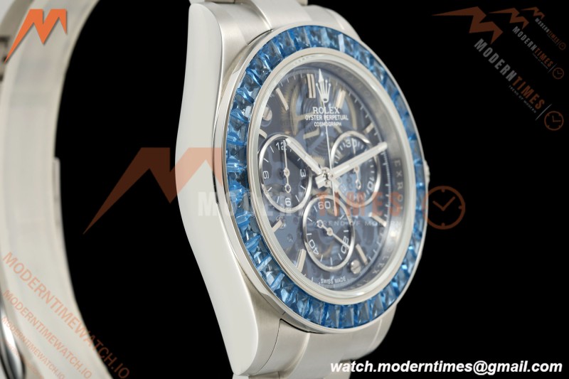 Rolex - Daytona 40mm Artisans De Genève Arolla Glacier SS/SS Blue Crystal Skeleton Dial Sonic DD4802