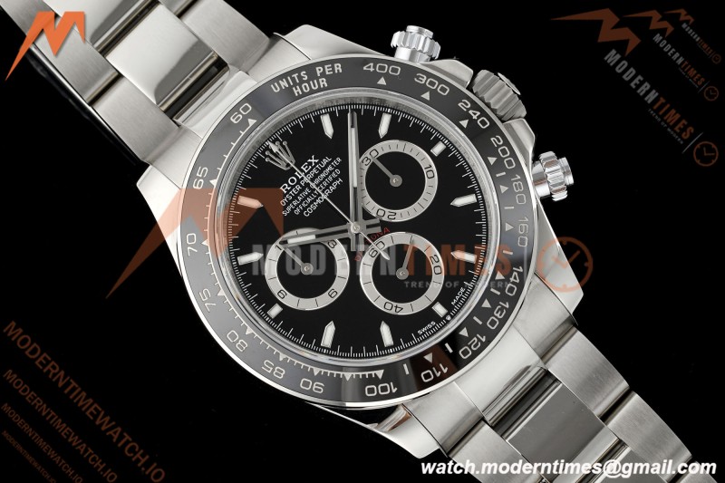 Rolex - Daytona 126500LN 40mm CER 904L SS/SS Black Dial UFO UF4131 Free Sprung | 롤렉스 - 데이토나 126500LN 40mm CER 904L SS/SS 블랙 다이얼 UFO UF4131 프리 스프링